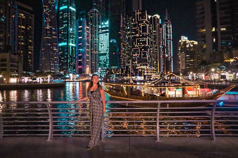 Dubai Marina – Nightlife & Skyline